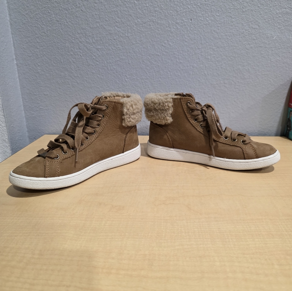 UGG Women's Brown High-Top Sneakers Size 5.5 - Picture 5 of 12